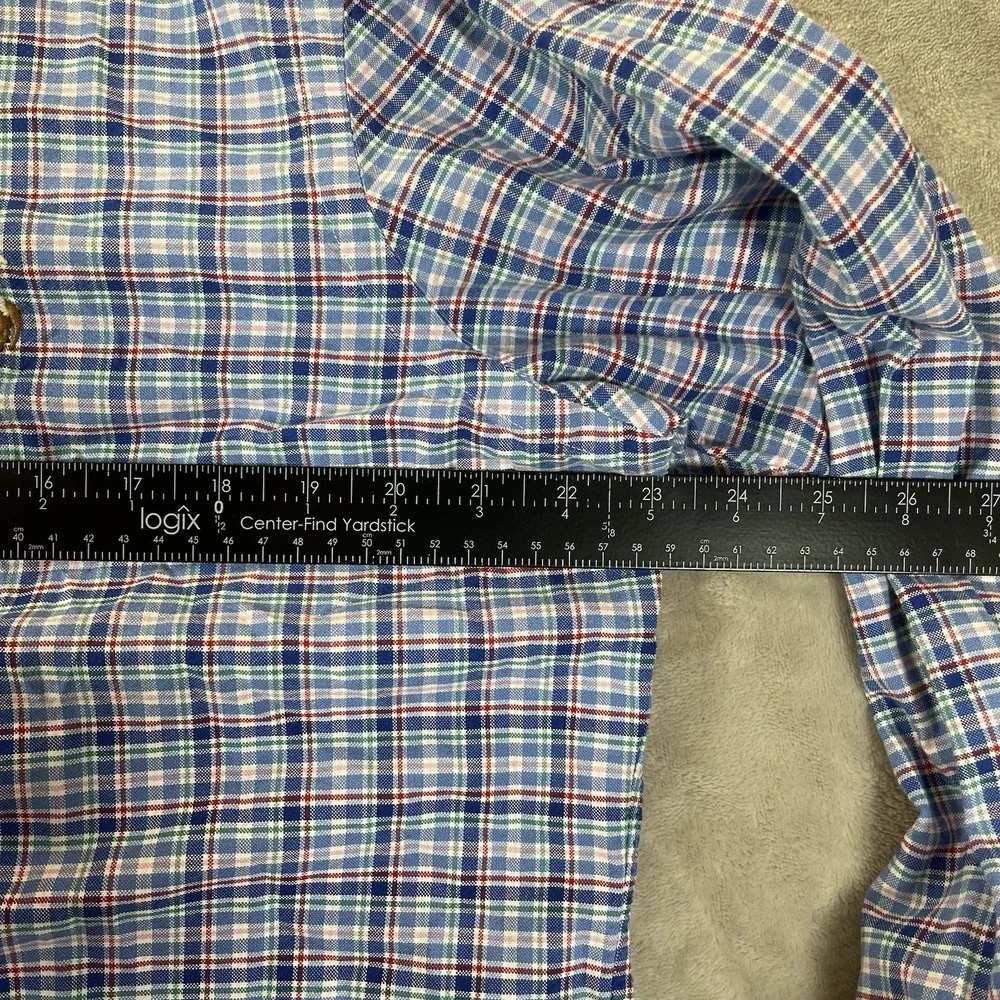 Ralph Lauren Classic Fit Multicolor Plaid Button Shirt Long Sleeve Mens Large